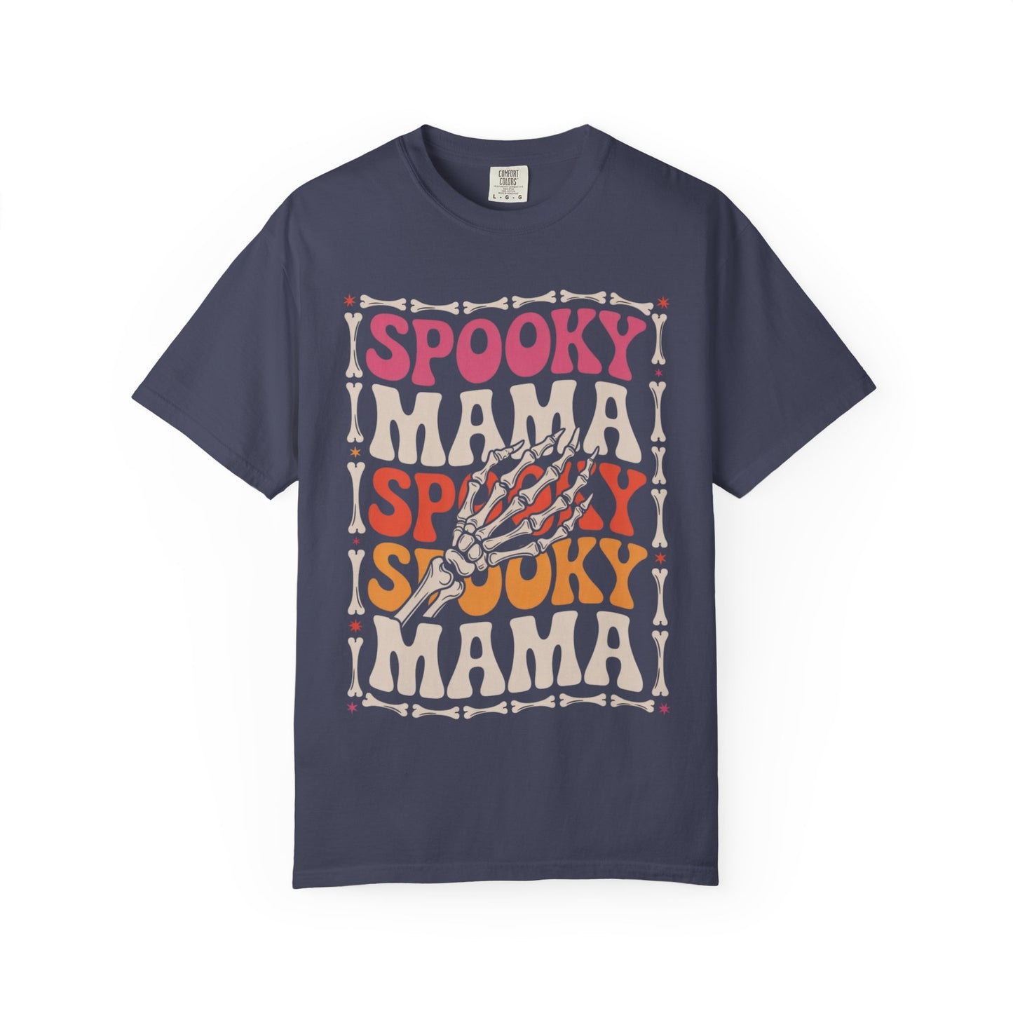 Spooky Mama Tee – Retro Halloween Skeleton Shirt
