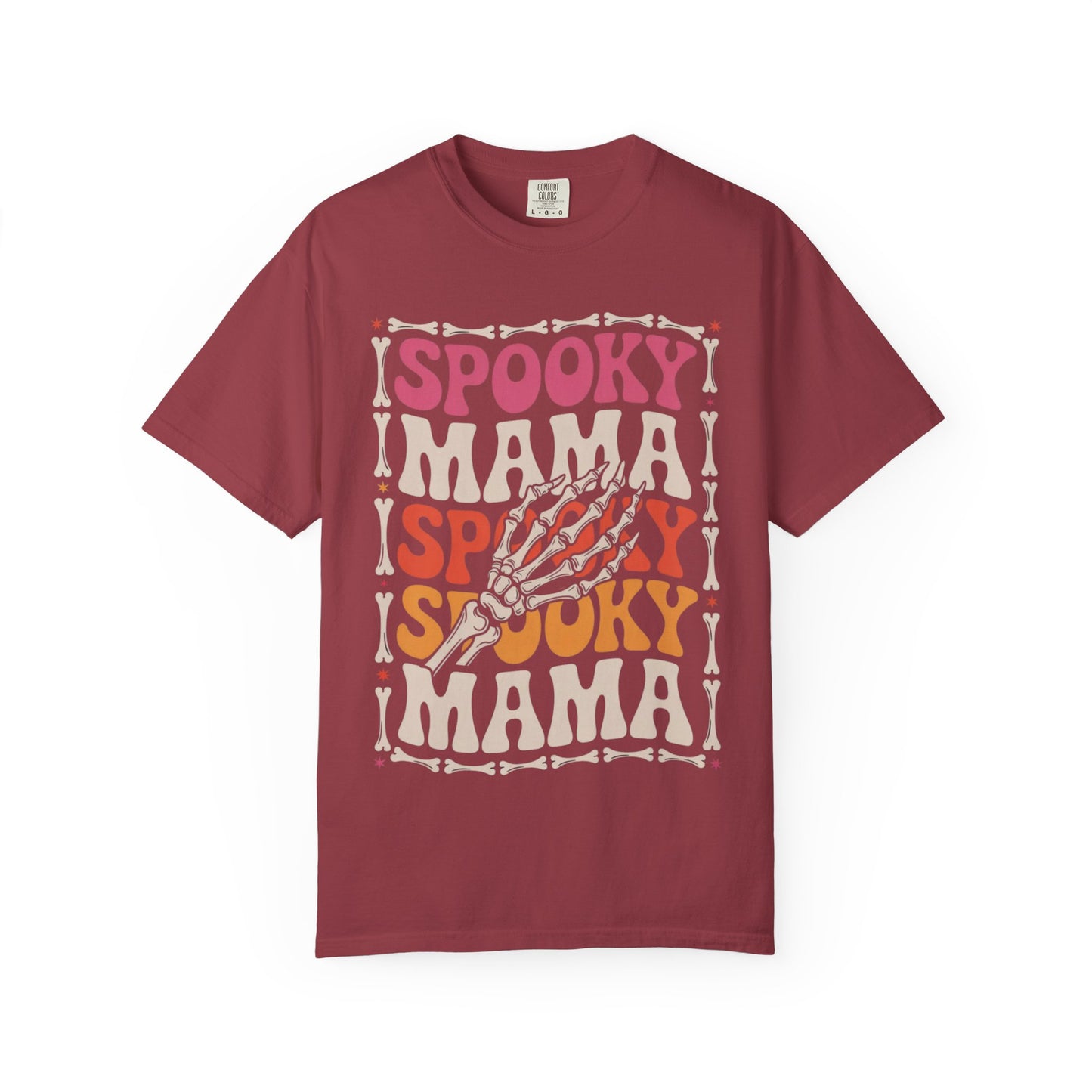 Spooky Mama Tee – Retro Halloween Skeleton Shirt