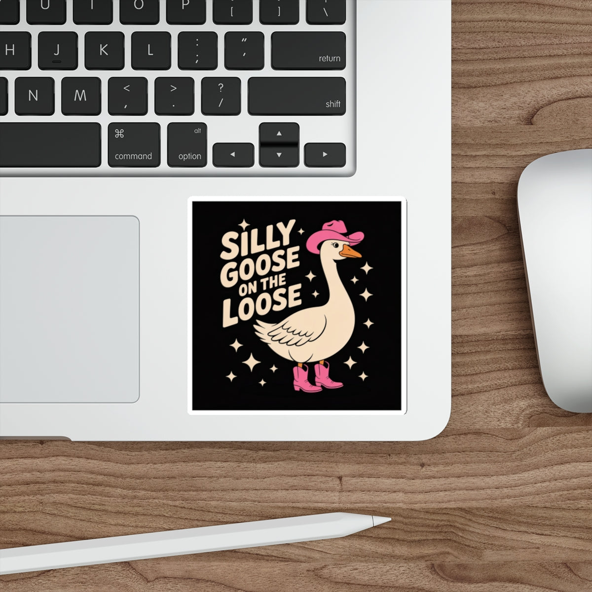 Silly Goose on the Loose Sticker – Die-Cut Vinyl Sticker