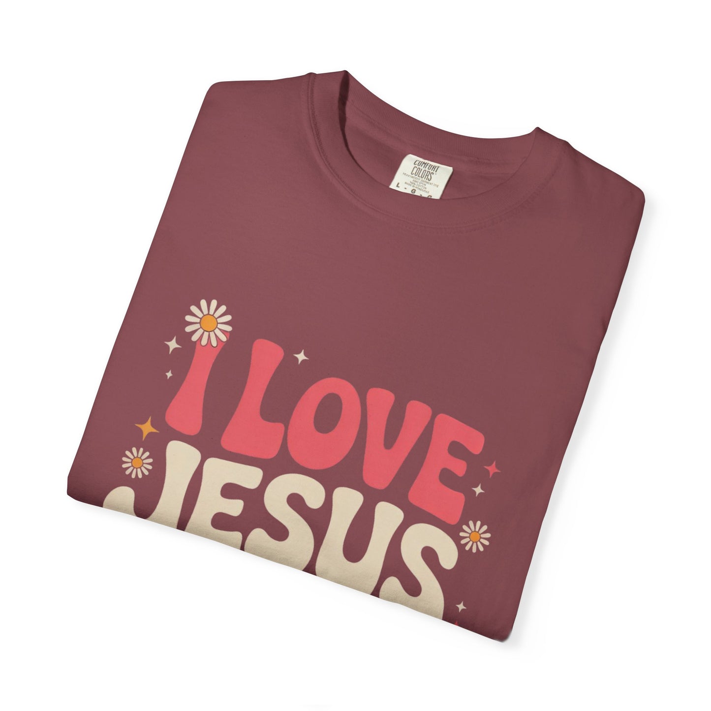 I Love Jesus & Pickles Tee – Faith Meets Flavor Comfort Colors T-Shirt