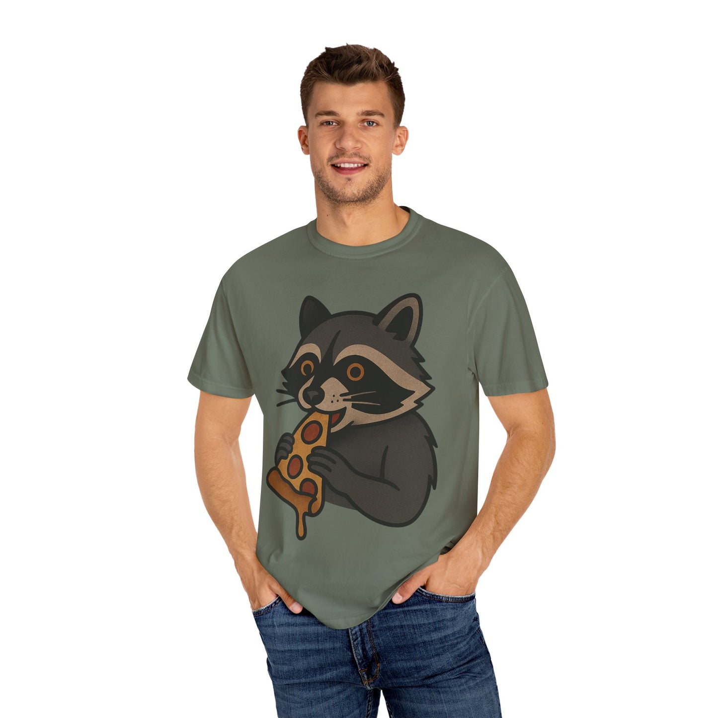 Pizza Bandit Raccoon Tee – Comfort Colors Unisex Garment-Dyed T-Shirt