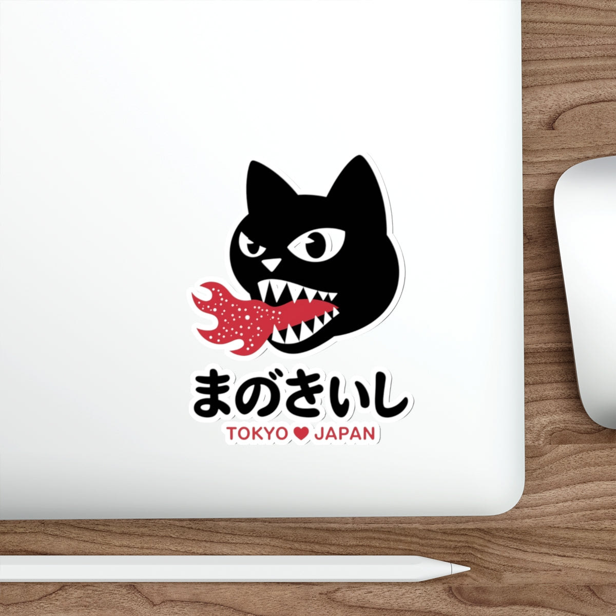 Tokyo Fire Cat Sticker – Die-Cut Vinyl Sticker