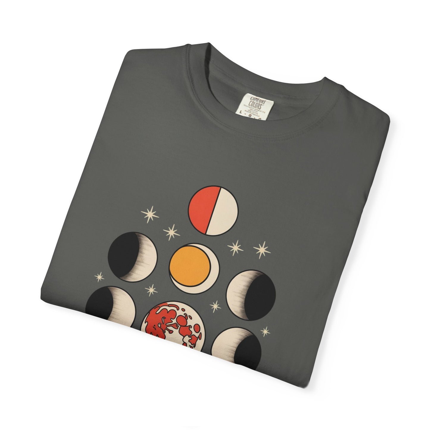 Lunar Phases Tee – Vintage Moon Cycle Graphic Shirt