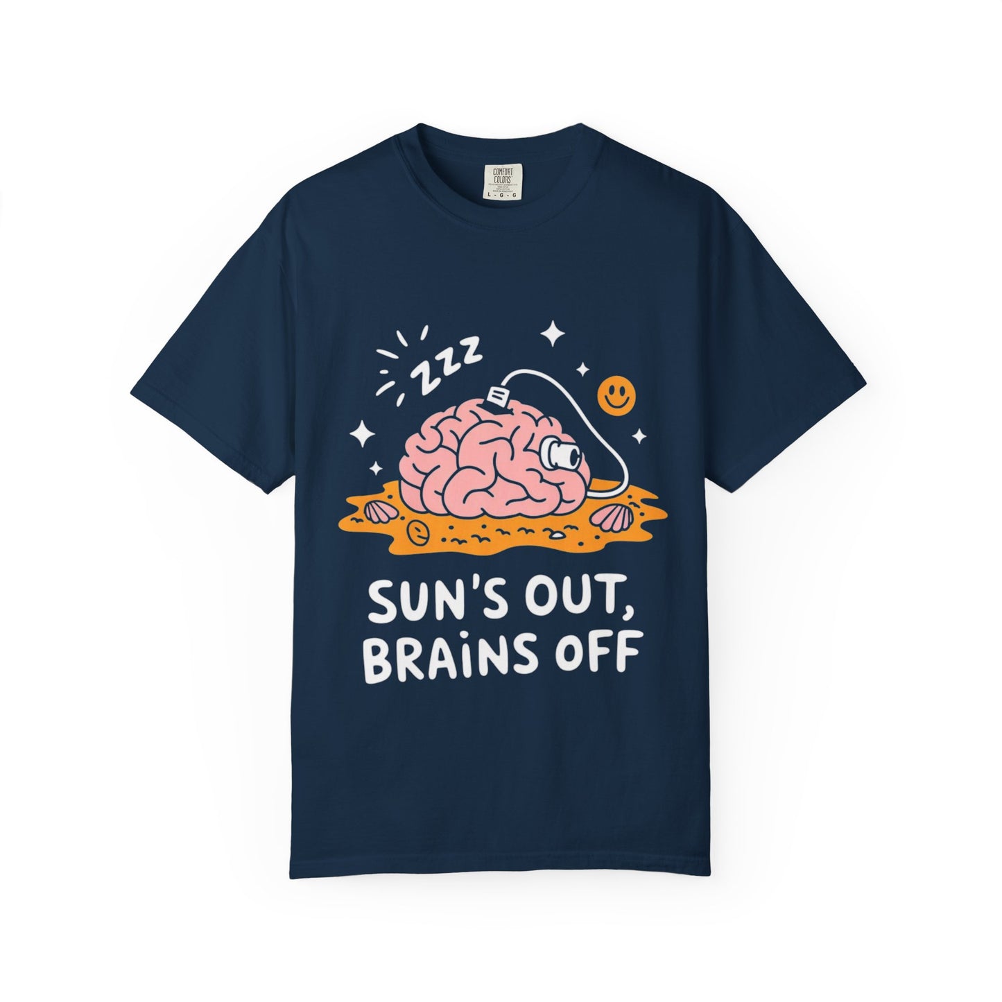 Sun’s Out, Brains Off Tee – Funny Summer Beach Brain Shirt