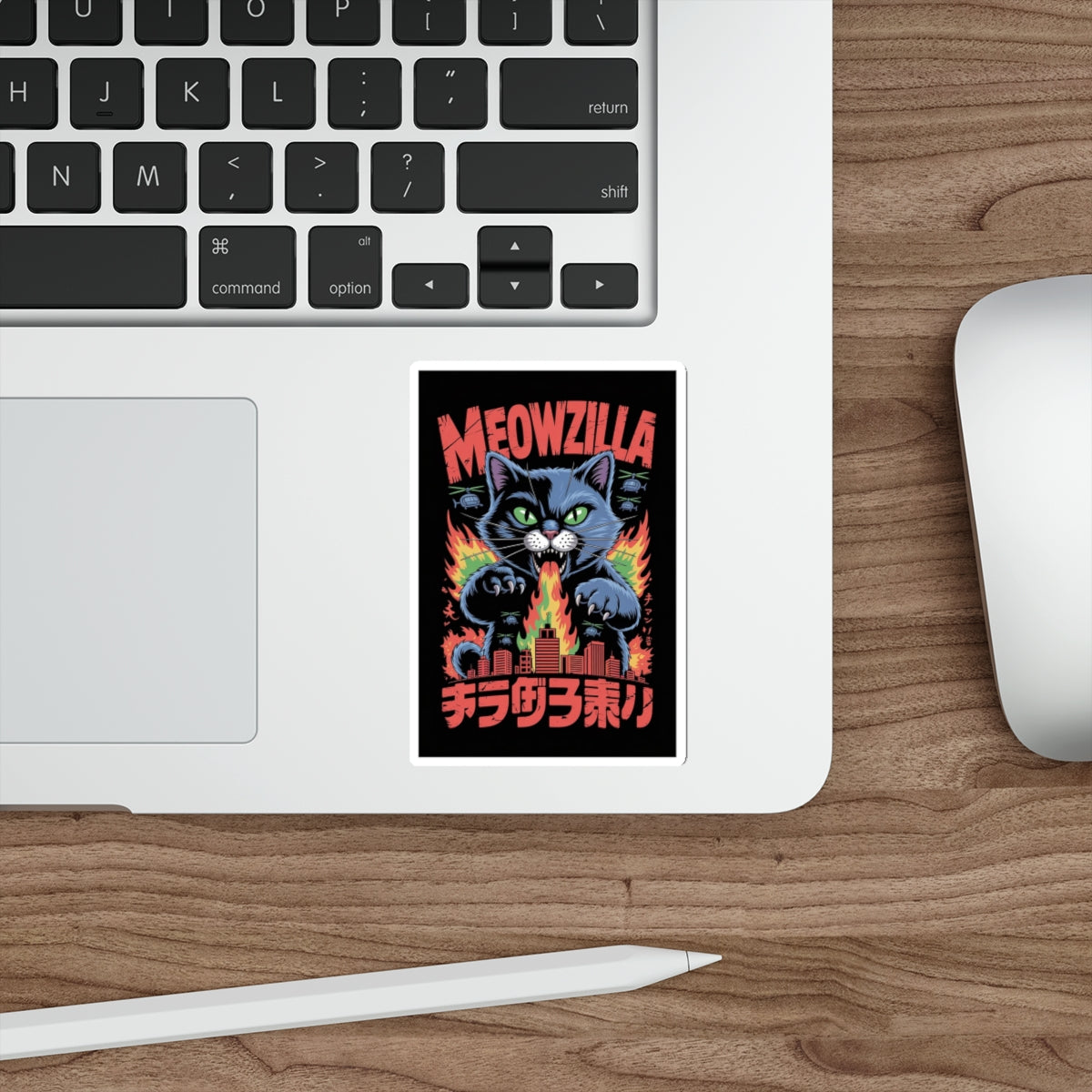 Meowzilla Sticker – Die-Cut Vinyl Sticker