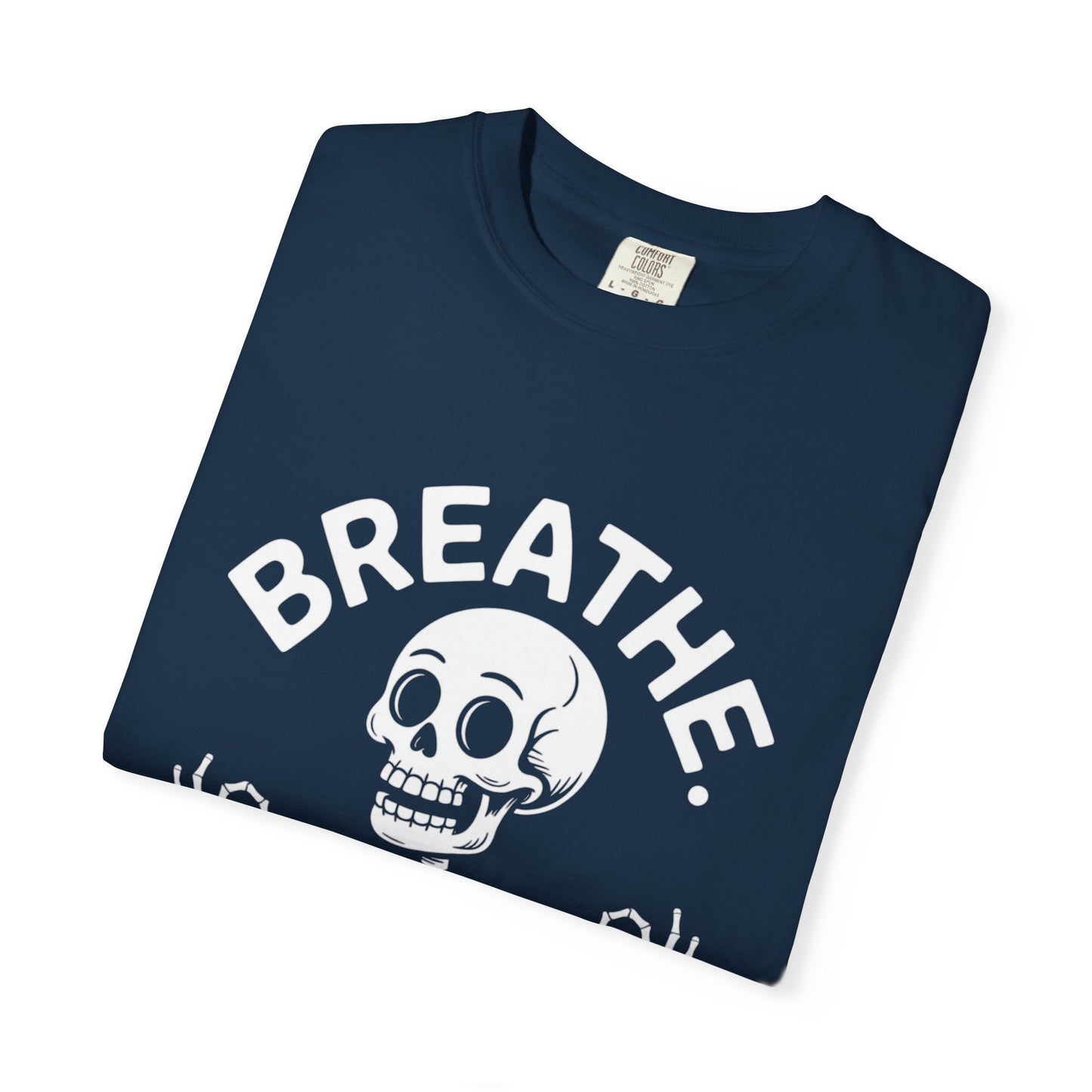 Breathe Skeleton Yoga Tee – Meditating Bones Shirt