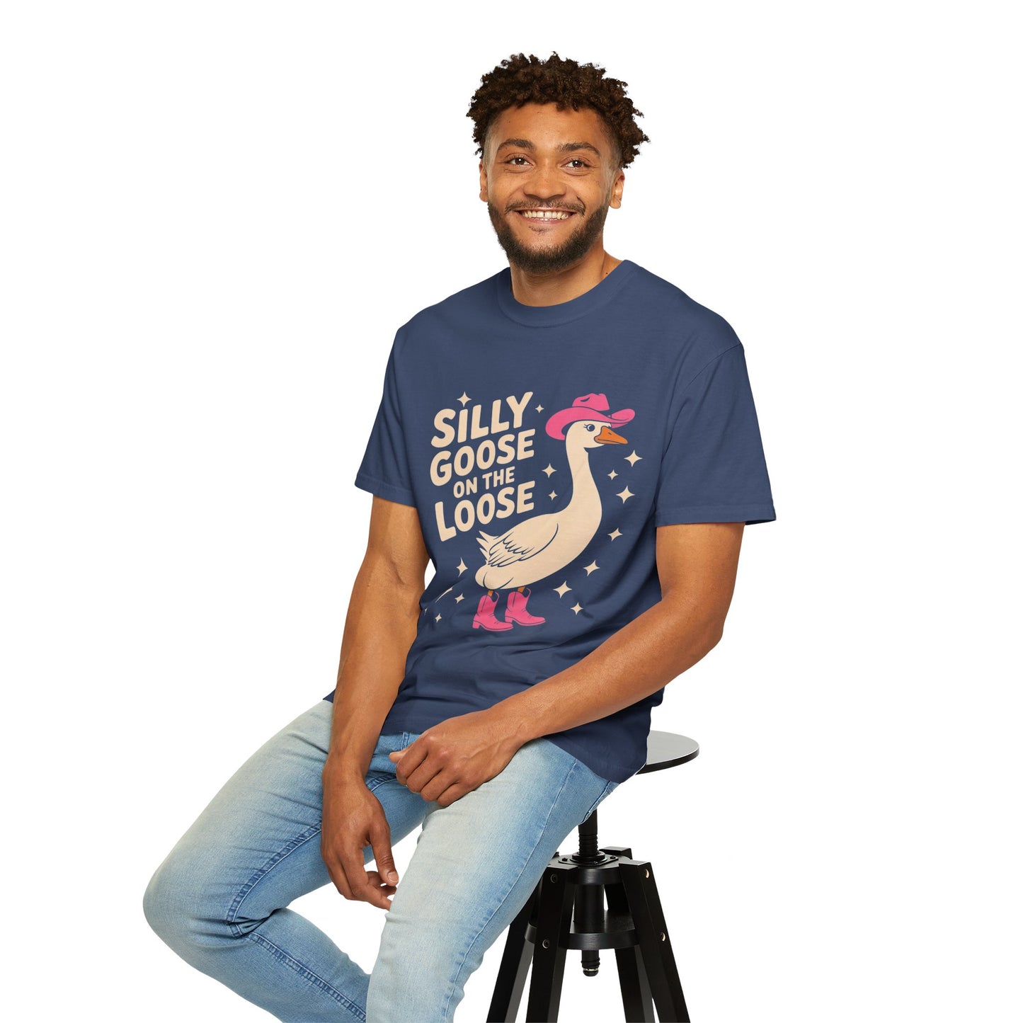 Silly Goose on the Loose Tee – Funny Cowboy Comfort Colors T-Shirt
