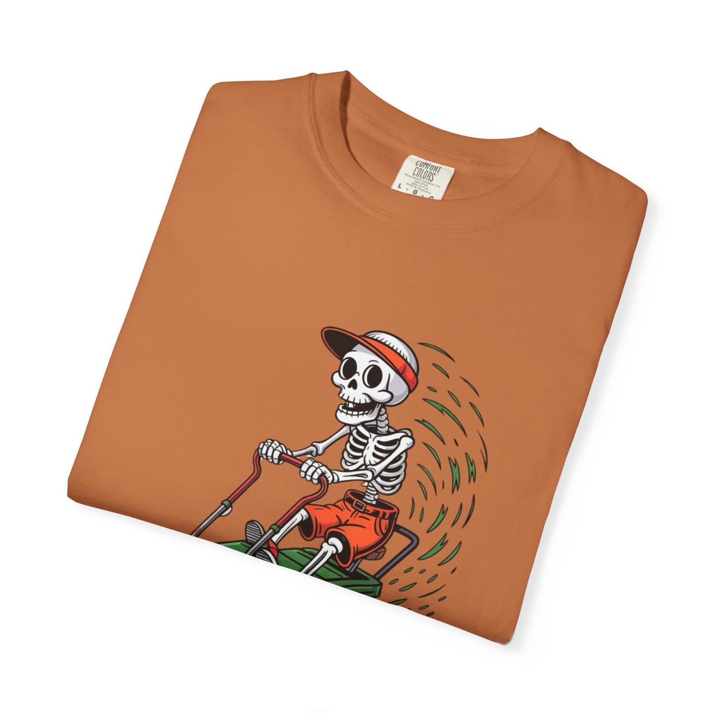 Yard Legend Skeleton Tee – Funny Lawn Mowing Comfort Colors T-Shirt