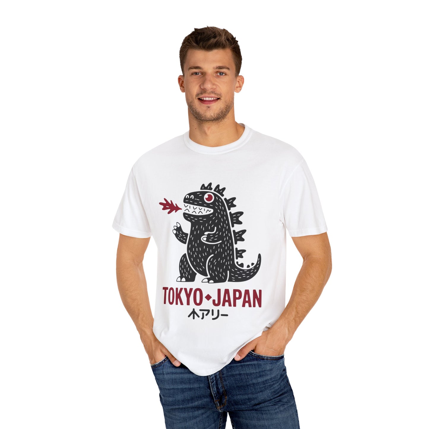 Tokyo Kaiju Tee – Cute Fire-Breathing Monster Graphic Shirt