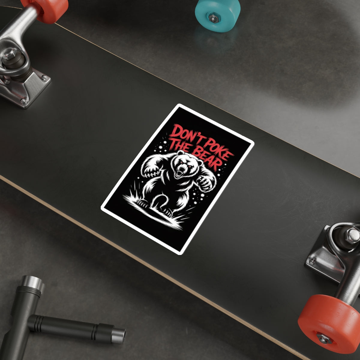 Don’t Poke the Bear Sticker – Die-Cut Vinyl Sticker