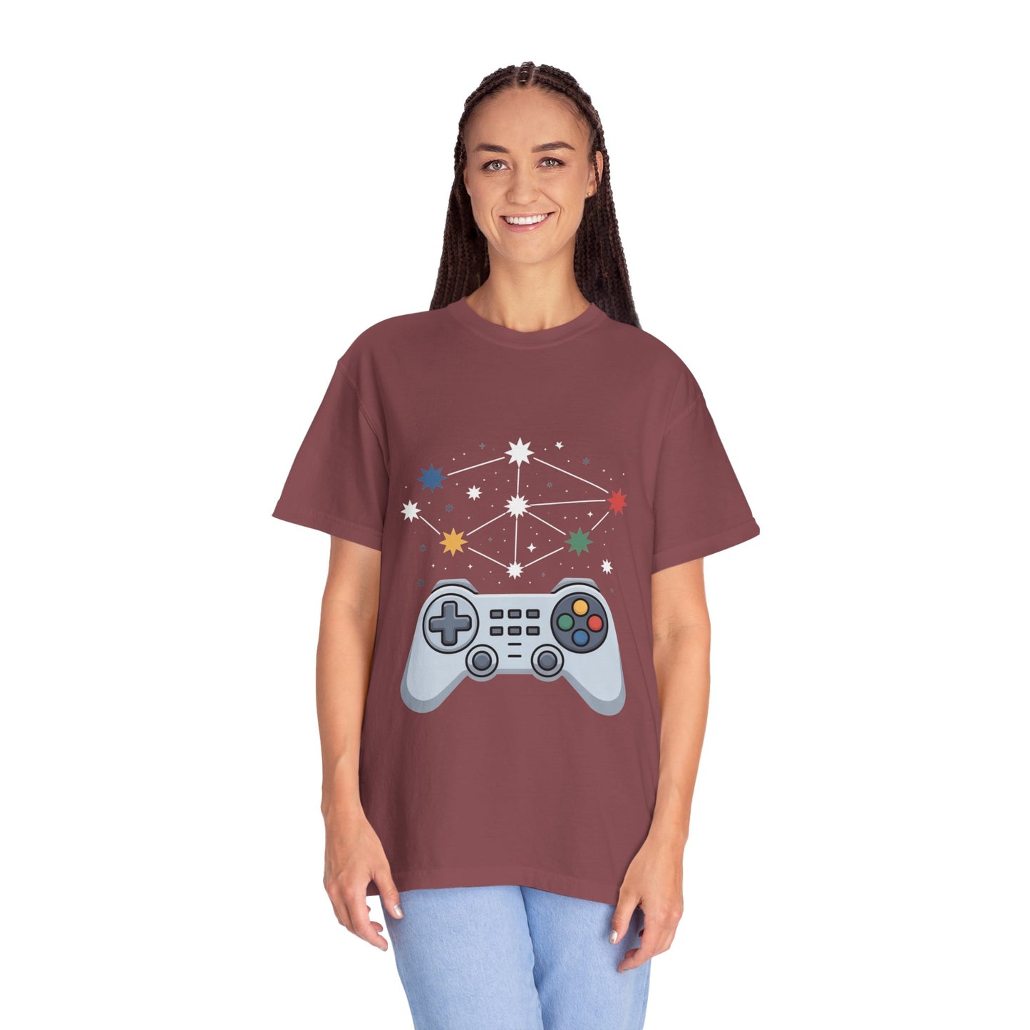 Game Galaxy Tee – Cosmic Gaming Controller Comfort Colors T-Shirt