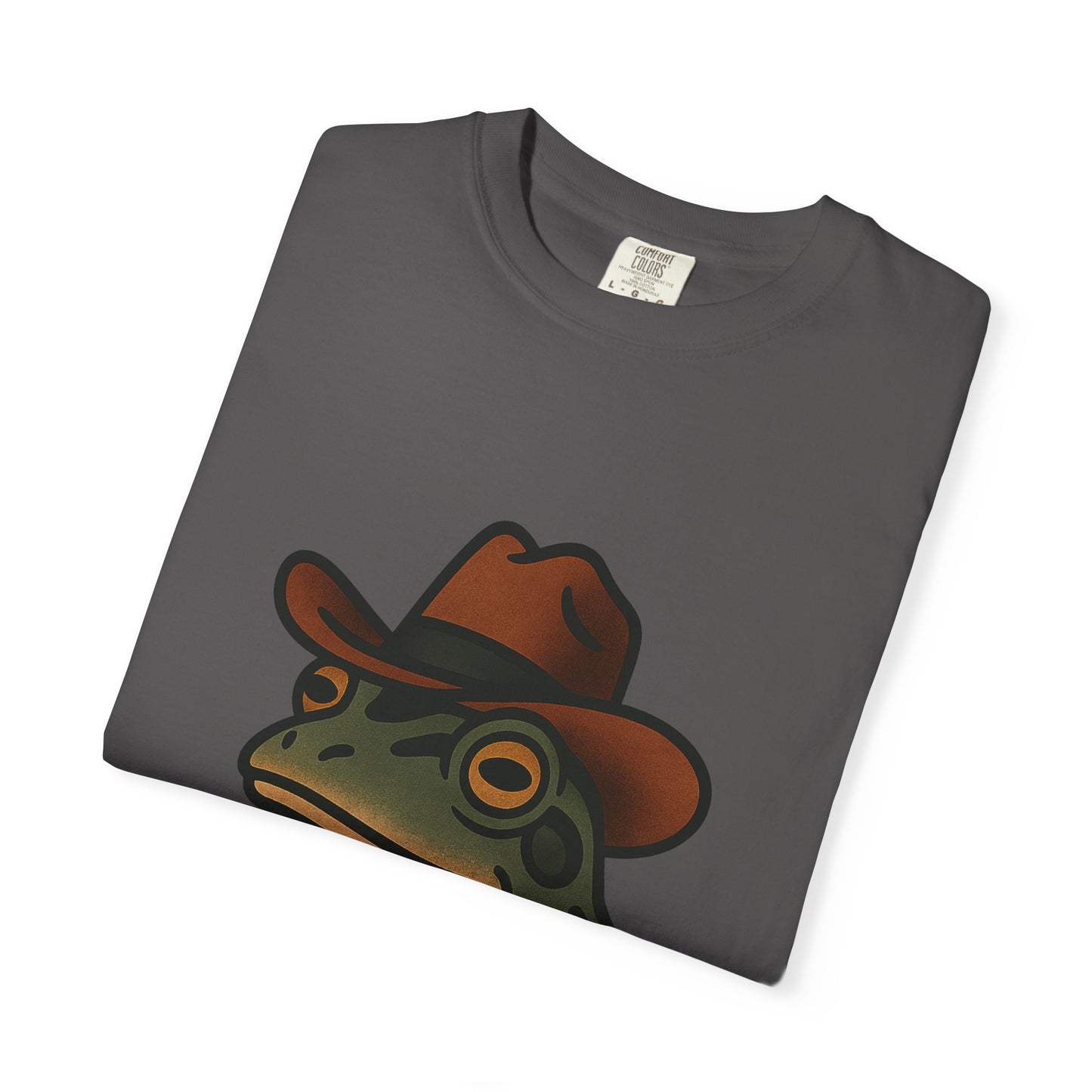 Cowboy Frog Tattoo Tee – Comfort Colors Unisex Garment-Dyed T-Shirt