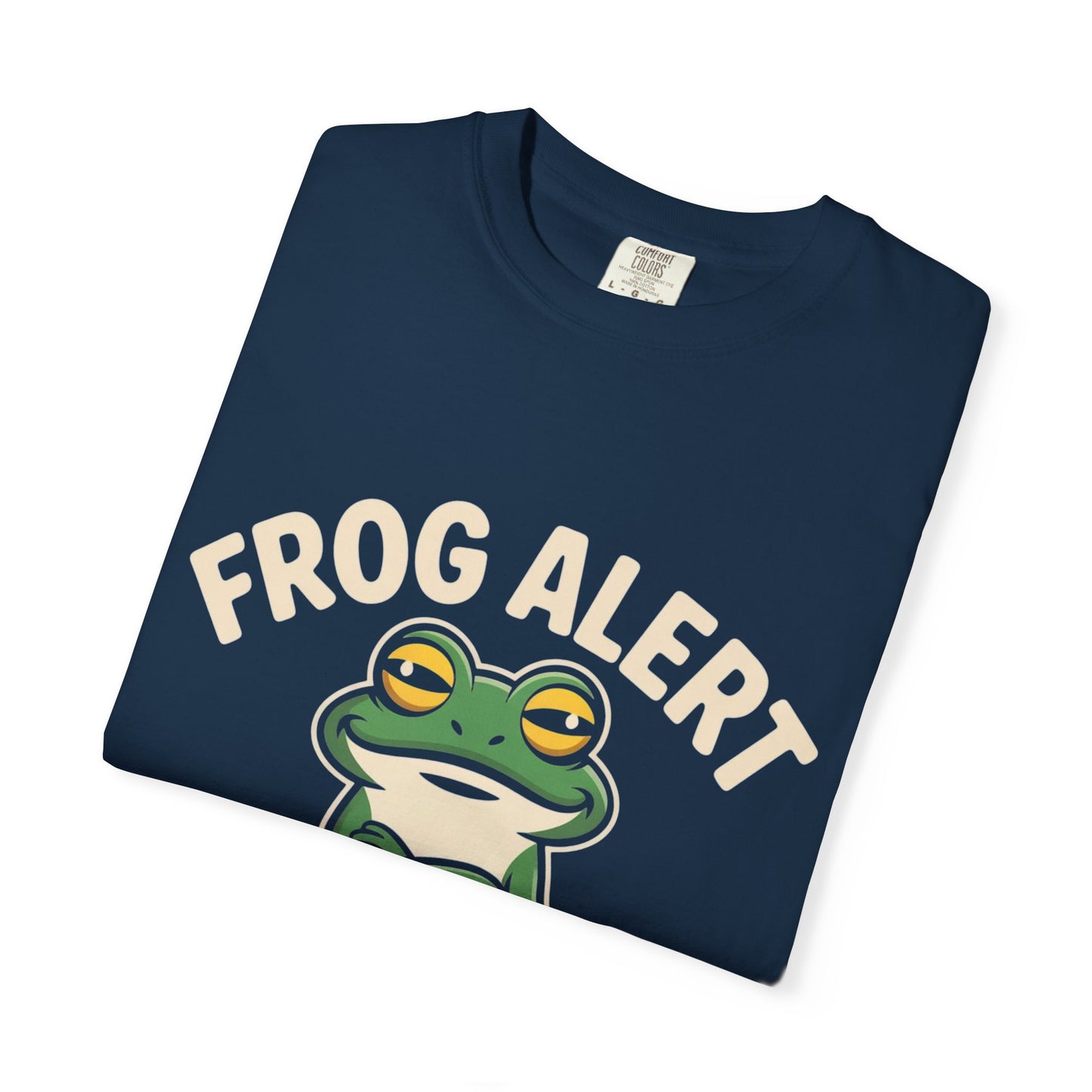 Frog Alert Tee – Funny Amphibian Graphic Comfort Colors T-Shirt