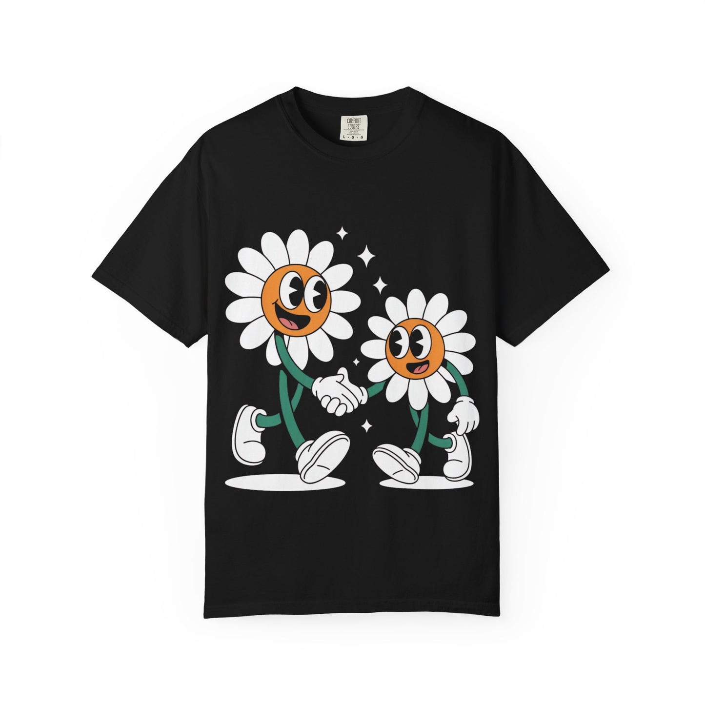 Flower Friends Tee – Retro Cartoon Daisy T-Shirt