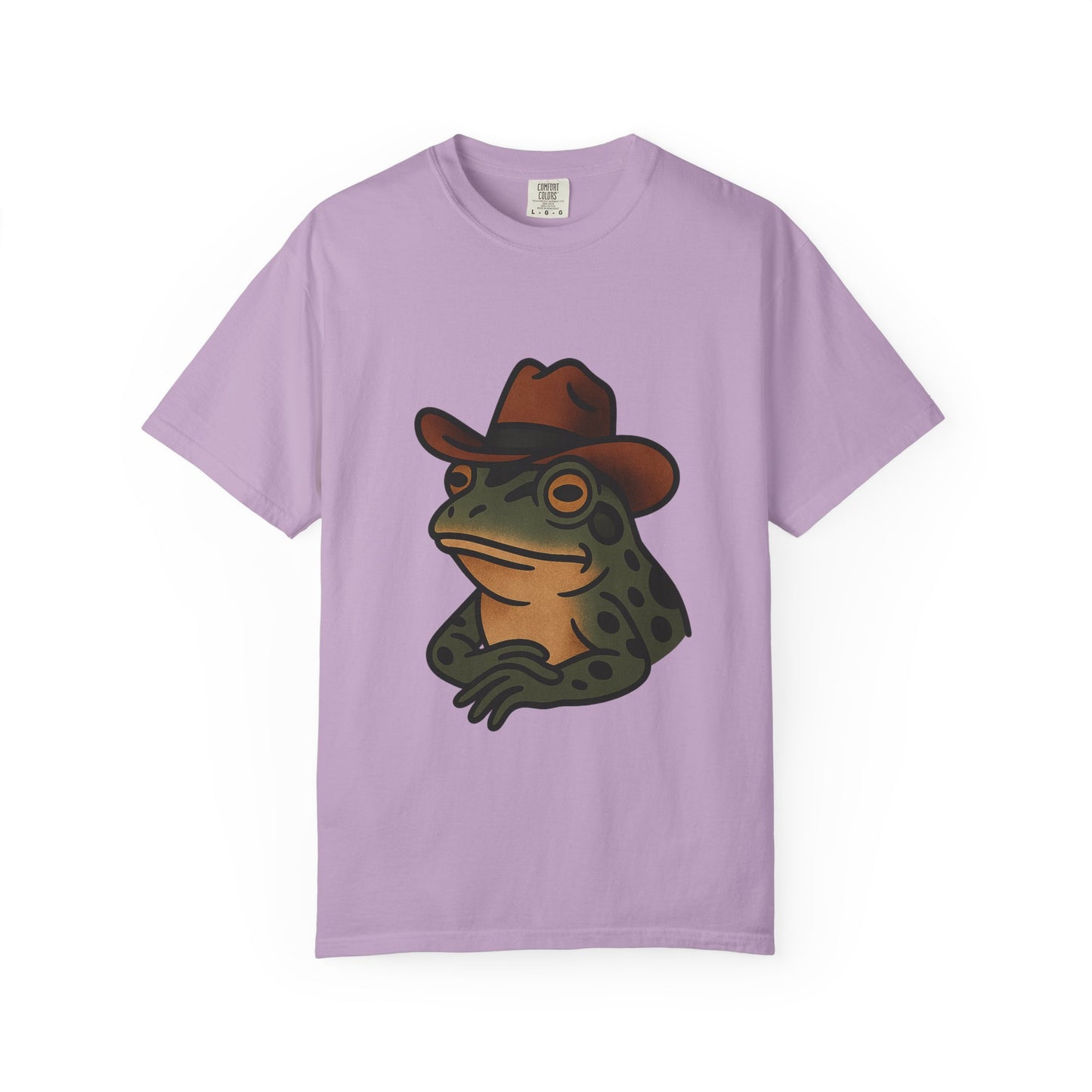Cowboy Frog Tattoo Tee – Comfort Colors Unisex Garment-Dyed T-Shirt