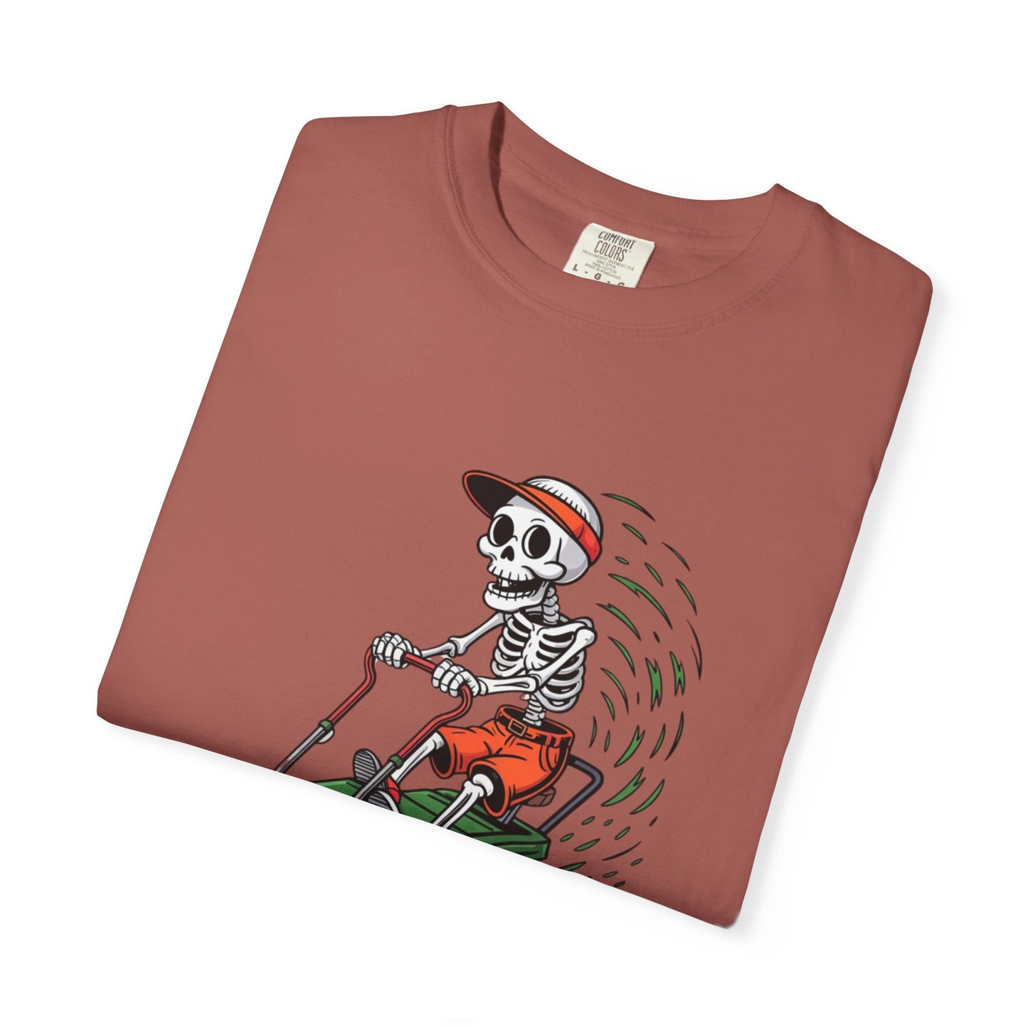 Yard Legend Skeleton Tee – Funny Lawn Mowing Comfort Colors T-Shirt
