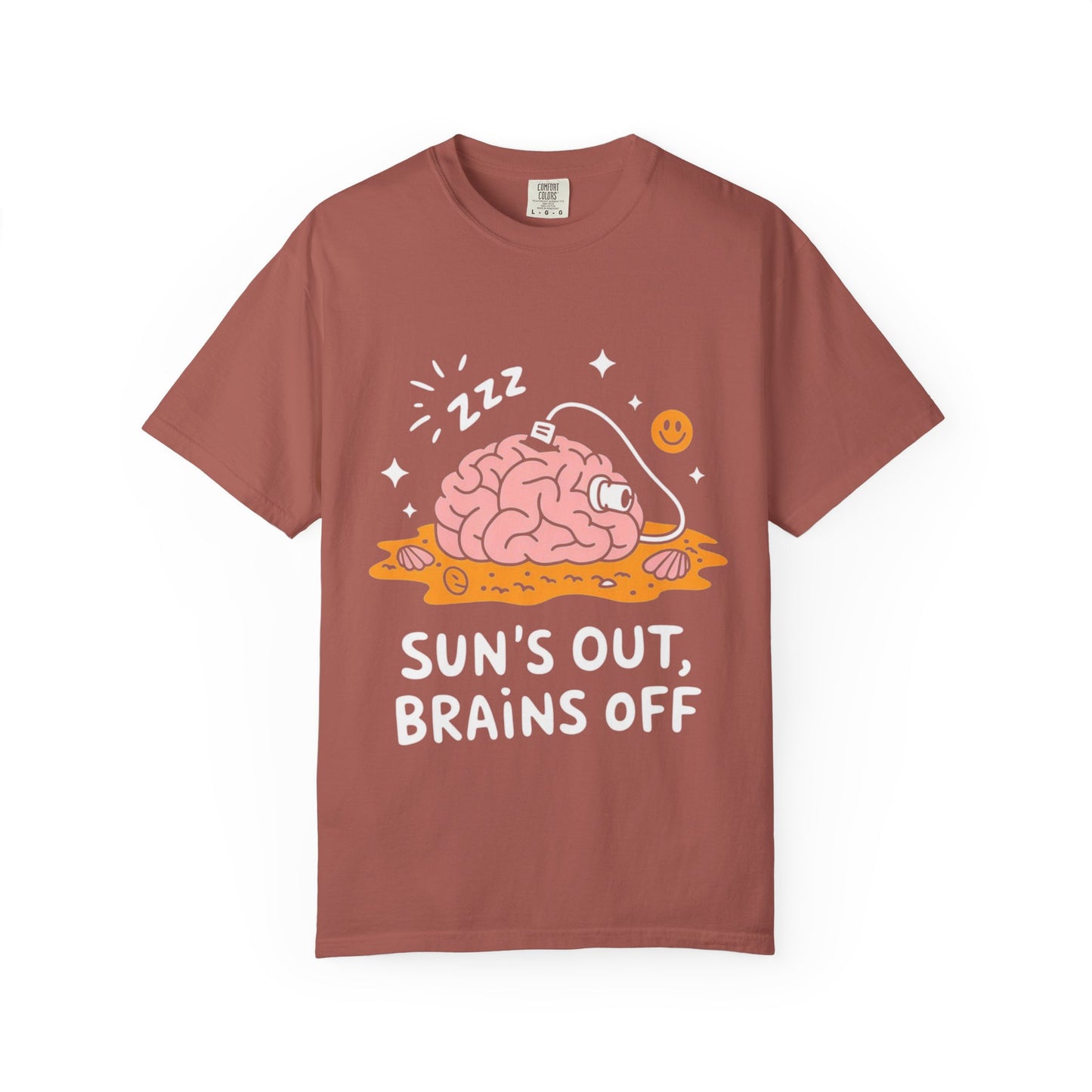 Sun’s Out, Brains Off Tee – Funny Summer Beach Brain Shirt