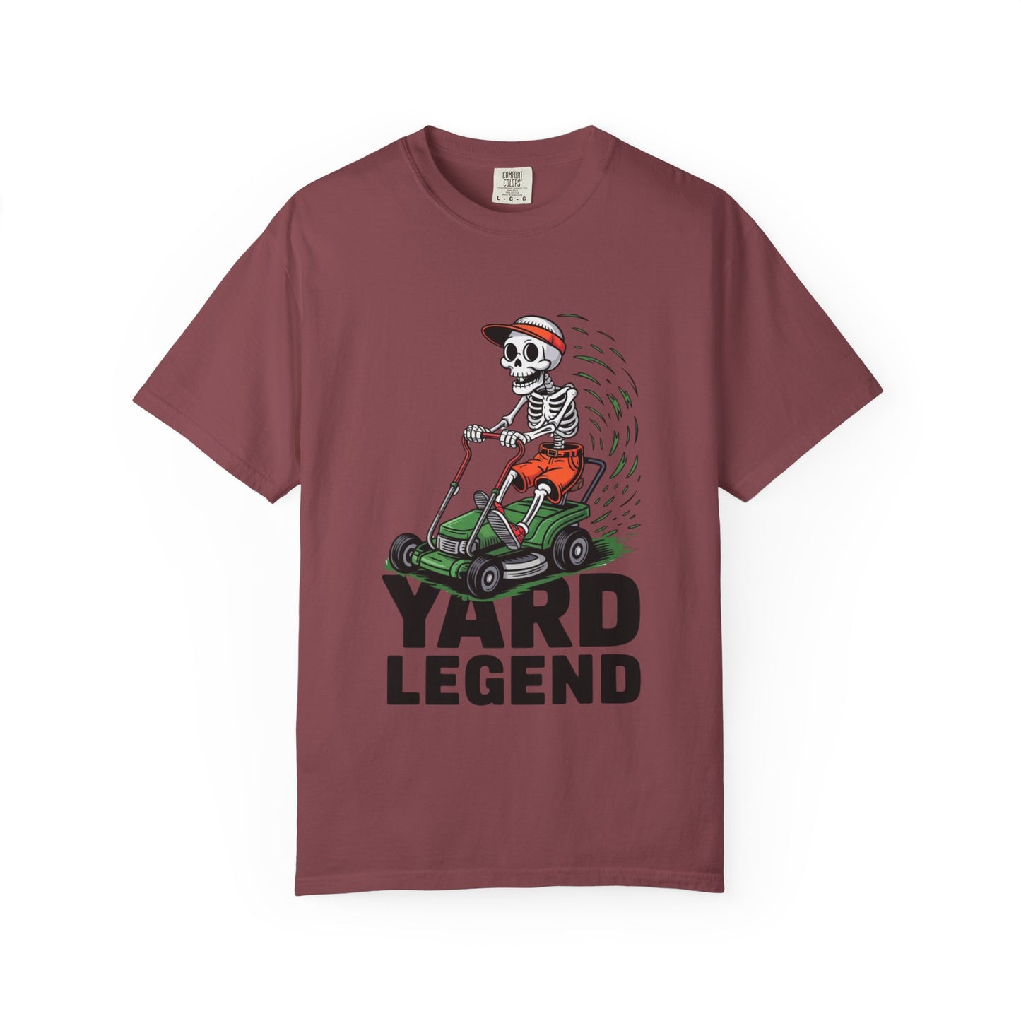Yard Legend Skeleton Tee – Funny Lawn Mowing Comfort Colors T-Shirt