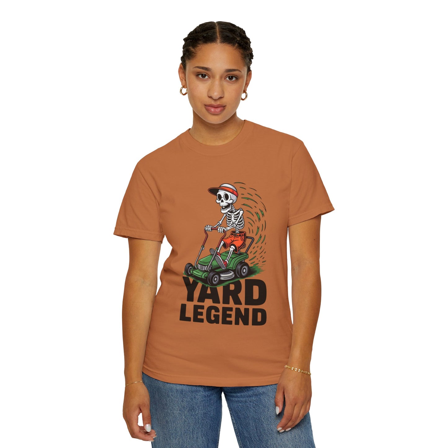 Yard Legend Skeleton Tee – Funny Lawn Mowing Comfort Colors T-Shirt