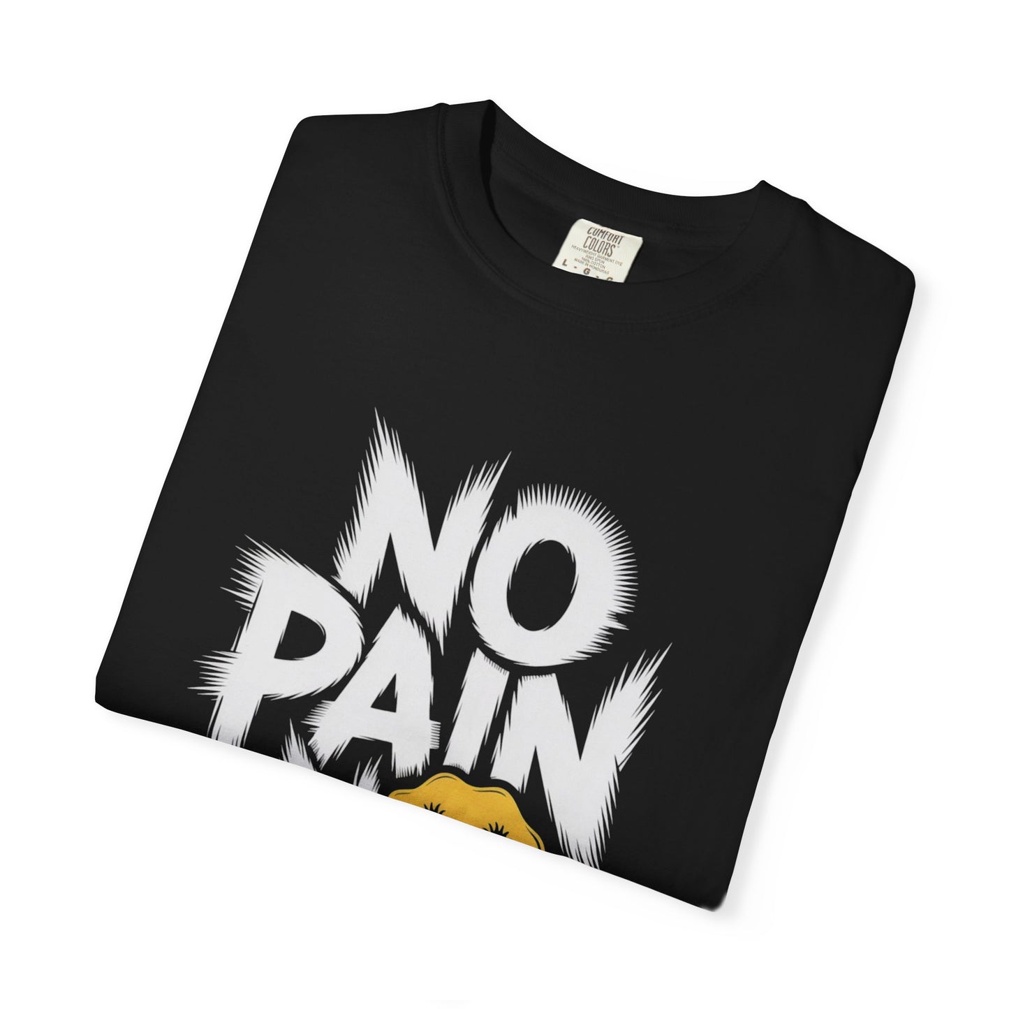 No Pain No Gain Tee – Bold Smiley Face Workout Shirt