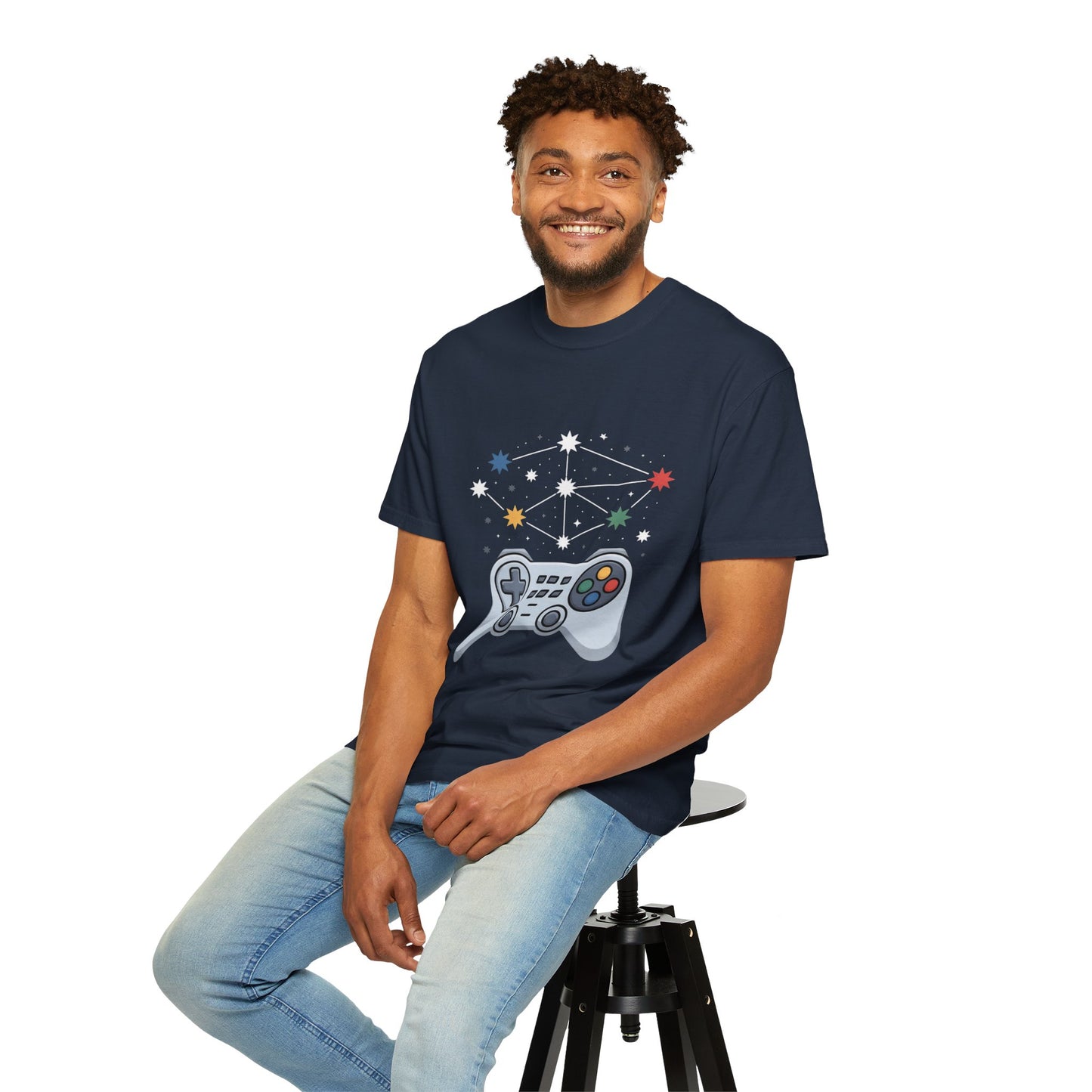 Game Galaxy Tee – Cosmic Gaming Controller Comfort Colors T-Shirt