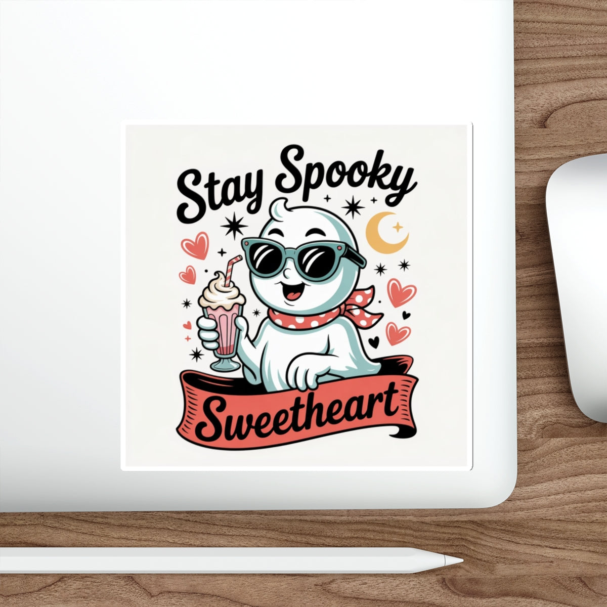 Stay Spooky Sweetheart Sticker – Die-Cut Vinyl Sticker