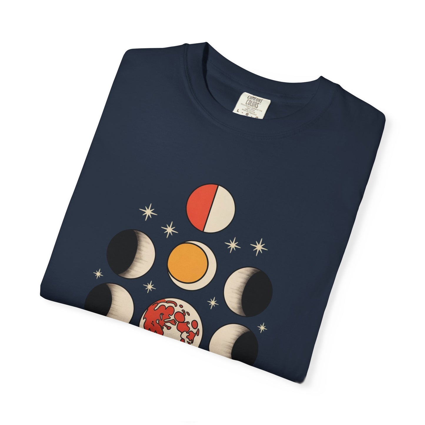 Lunar Phases Tee – Vintage Moon Cycle Graphic Shirt