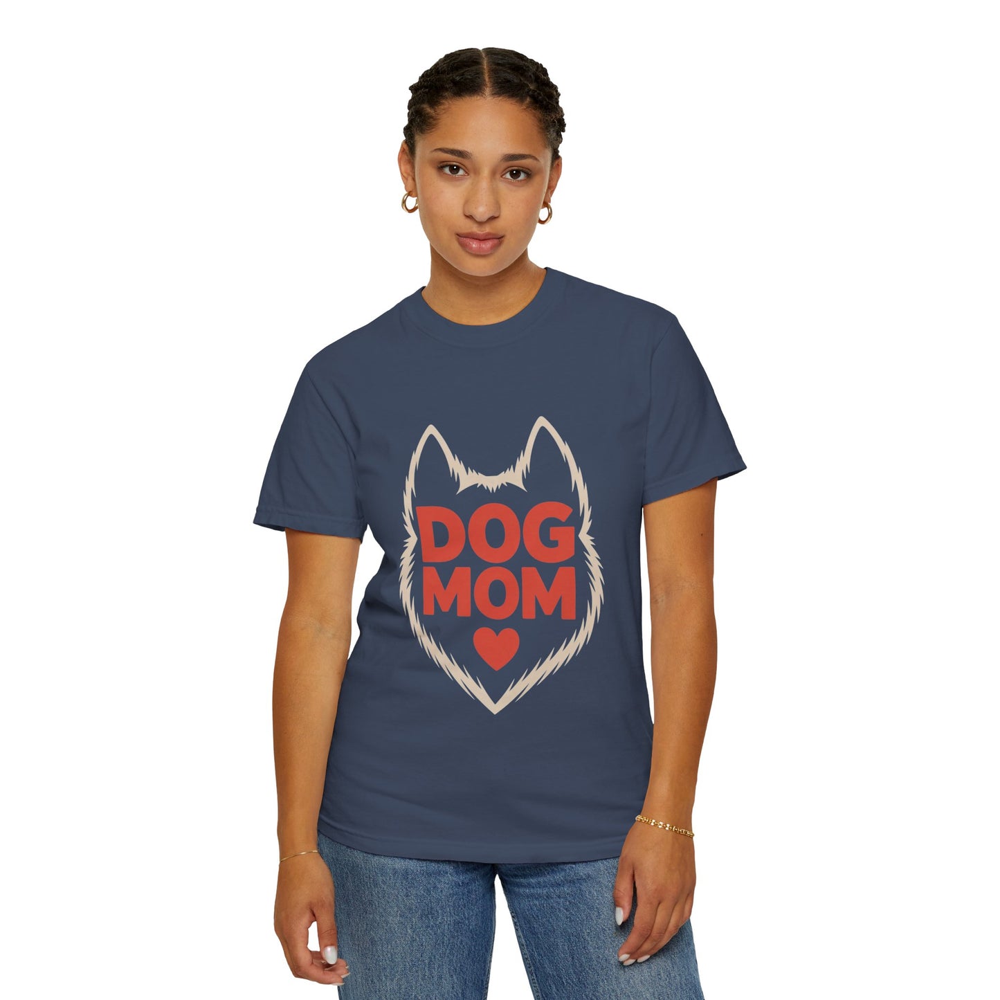 Dog Mom Heart Tee – Minimal Pet Parent Shirt