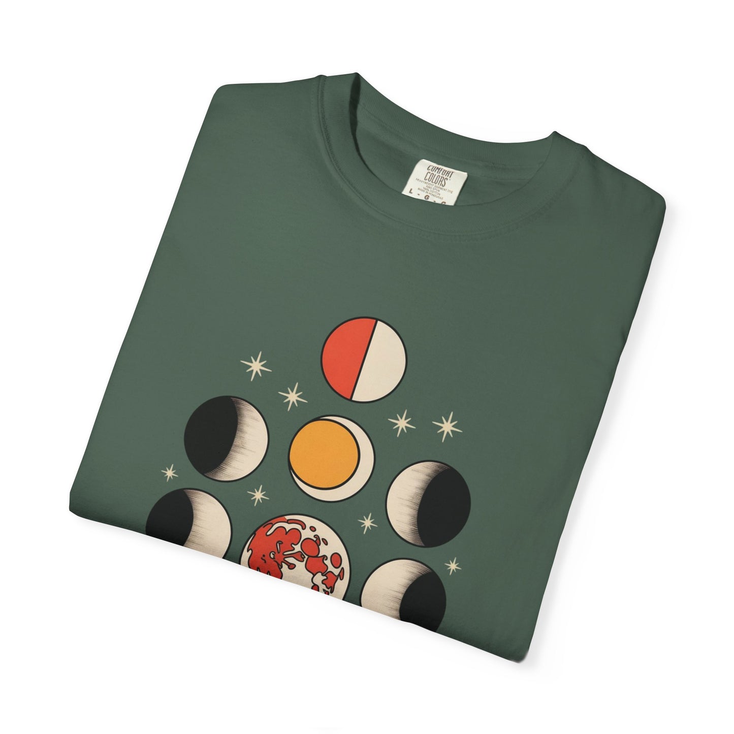 Lunar Phases Tee – Vintage Moon Cycle Graphic Shirt