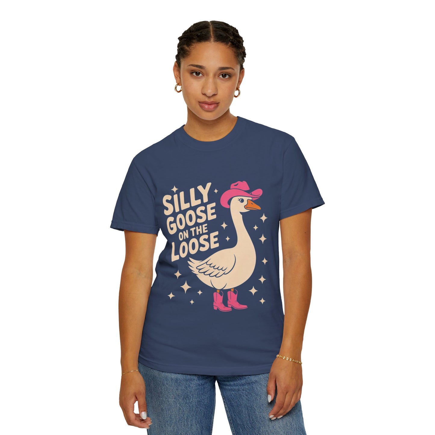 Silly Goose on the Loose Tee – Funny Cowboy Comfort Colors T-Shirt