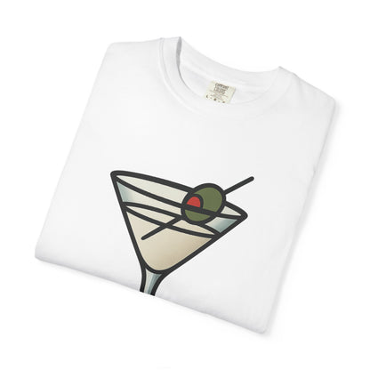 Classic Martini Glass Tee – Comfort Colors Unisex Garment-Dyed T-Shirt