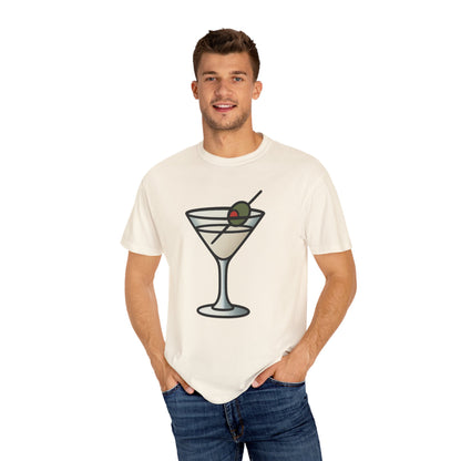 Classic Martini Glass Tee – Comfort Colors Unisex Garment-Dyed T-Shirt