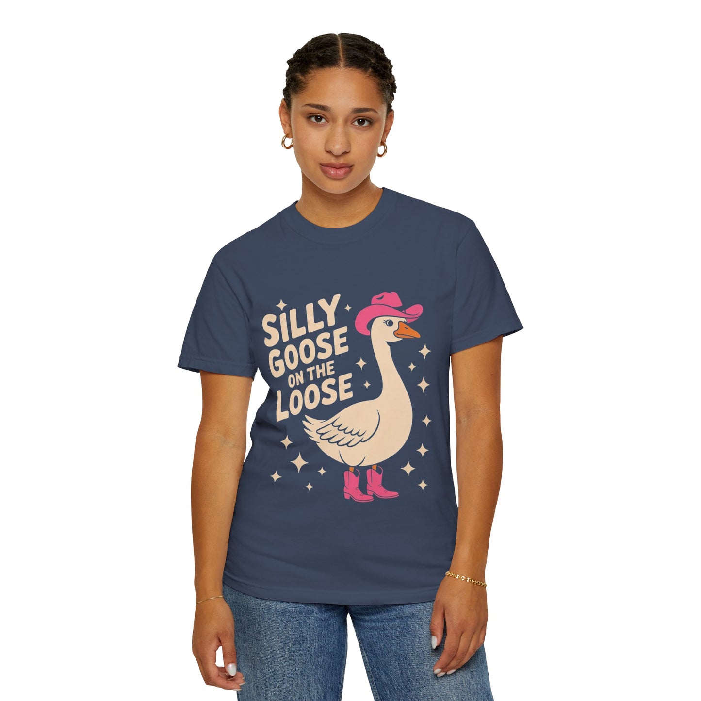 Silly Goose on the Loose Tee – Funny Cowboy Comfort Colors T-Shirt