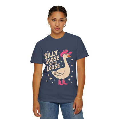Silly Goose on the Loose Tee – Funny Cowboy Comfort Colors T-Shirt
