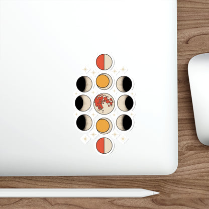 Lunar Phases Sticker – Die-Cut Vinyl Sticker