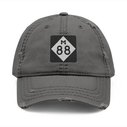 Embroidered M88 Michigan Distressed Dad Hat