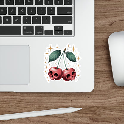 Cherry Skulls Sticker – Die-Cut Vinyl Sticker