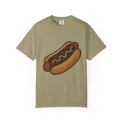 Chili Dog Tattoo Tee – Comfort Colors Unisex Garment-Dyed T-Shirt