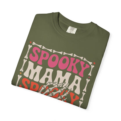 Spooky Mama Tee – Retro Halloween Skeleton Shirt
