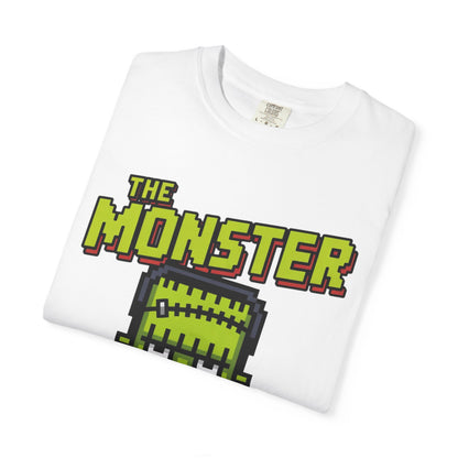 The Monster Pixel Art Tee – Retro Frankenstein Gaming Shirt
