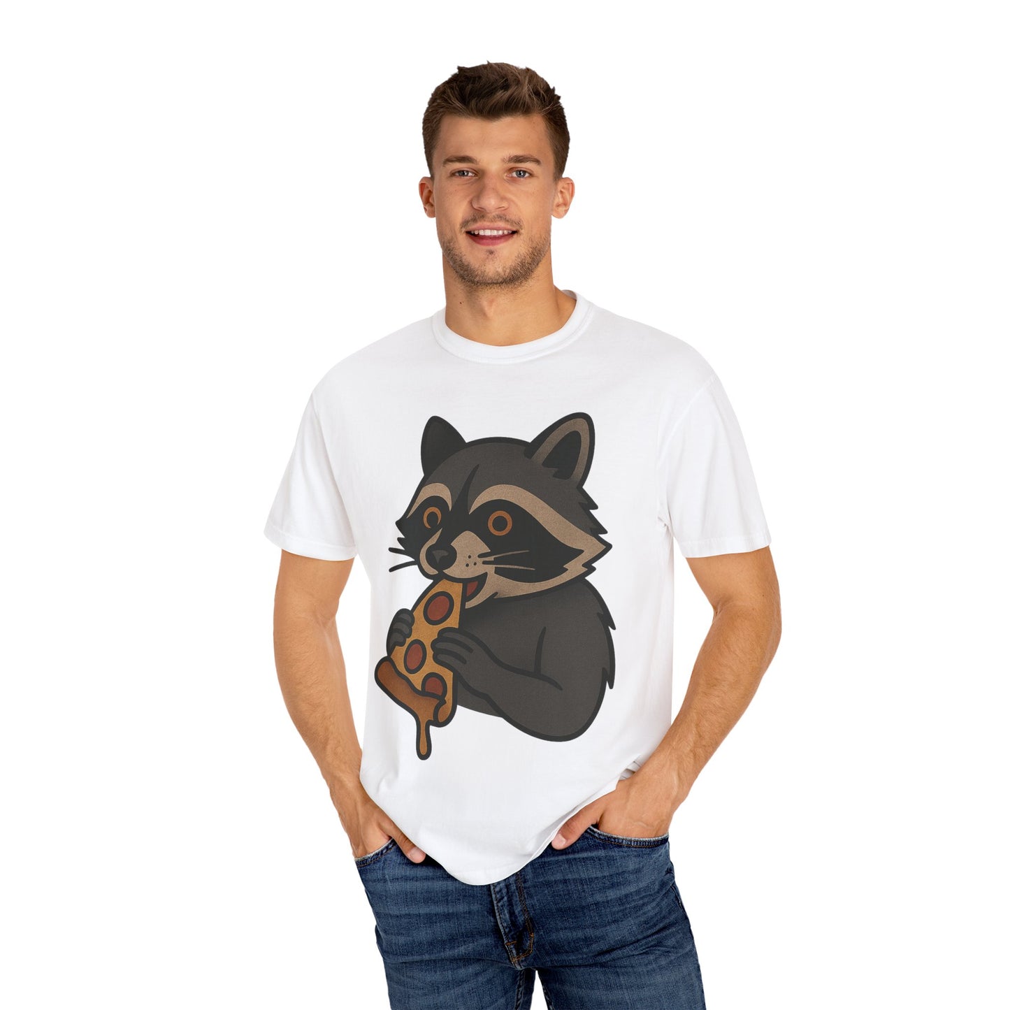 Pizza Bandit Raccoon Tee – Comfort Colors Unisex Garment-Dyed T-Shirt