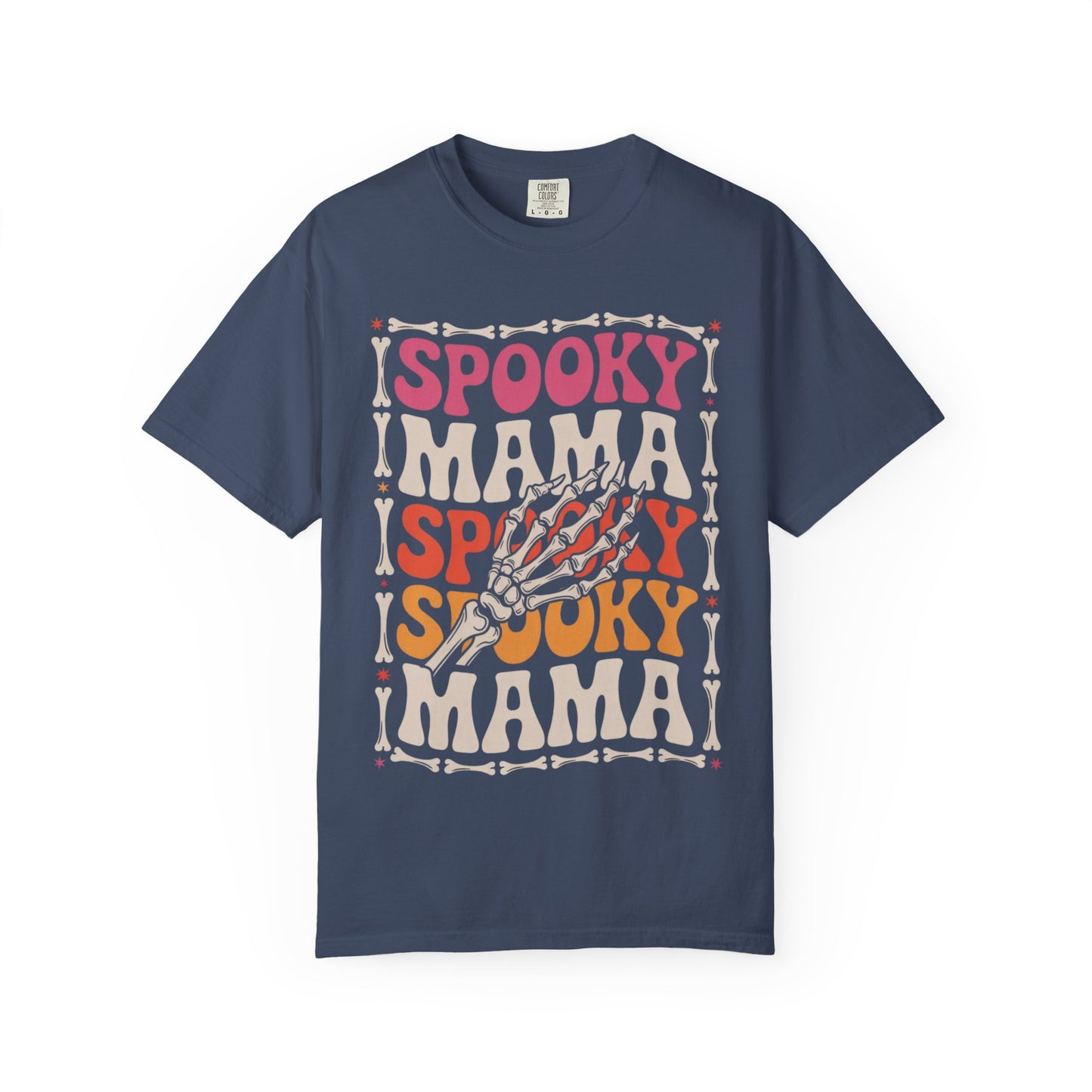 Spooky Mama Tee – Retro Halloween Skeleton Shirt