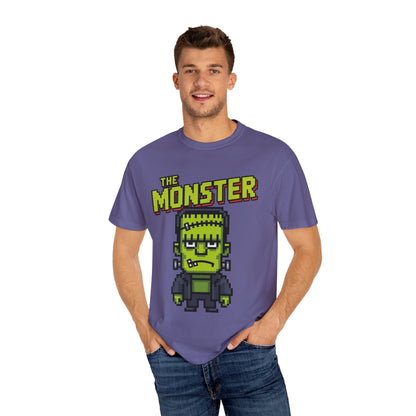 The Monster Pixel Art Tee – Retro Frankenstein Gaming Shirt