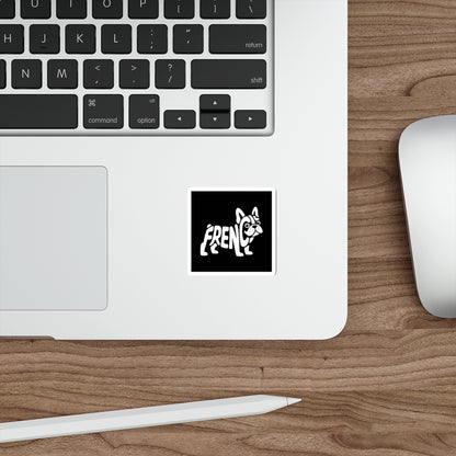 Frenchie Silhouette Sticker – Die-Cut Vinyl Sticker