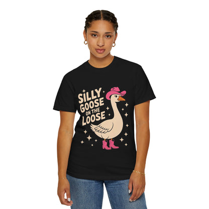 Silly Goose on the Loose Tee – Funny Cowboy Comfort Colors T-Shirt