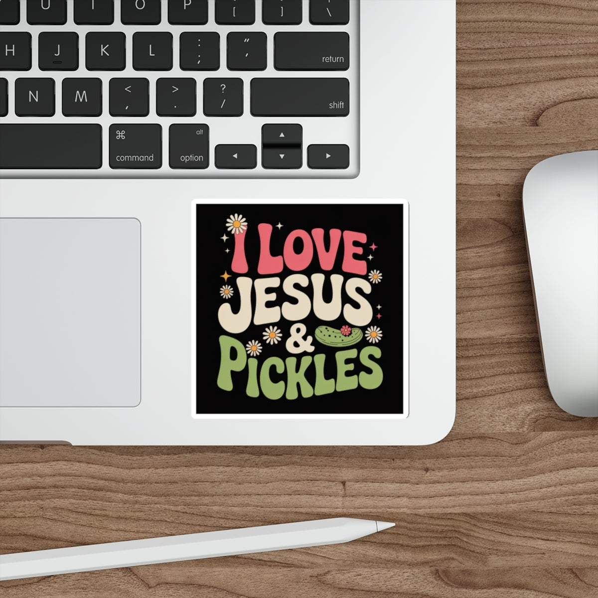 I Love Jesus & Pickles Sticker – Die-Cut Vinyl Sticker