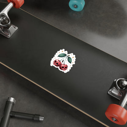 Cherry Skulls Sticker – Die-Cut Vinyl Sticker