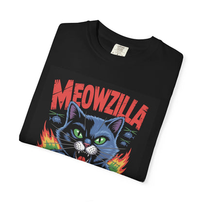 Meowzilla Tee – Retro Cat Kaiju Comfort Colors T-Shirt