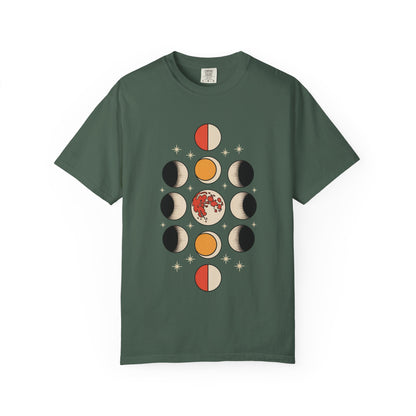 Lunar Phases Tee – Vintage Moon Cycle Graphic Shirt
