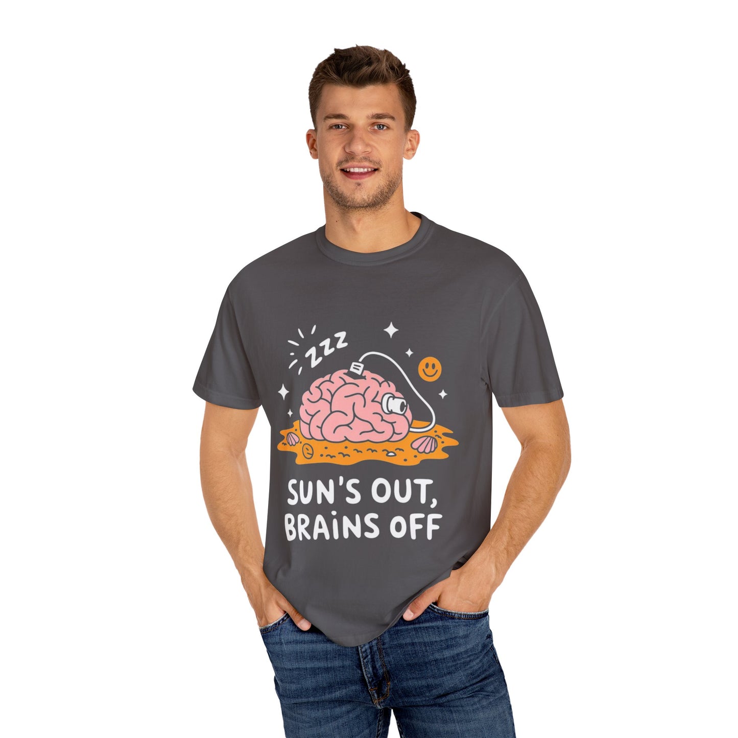 Sun’s Out, Brains Off Tee – Funny Summer Beach Brain Shirt